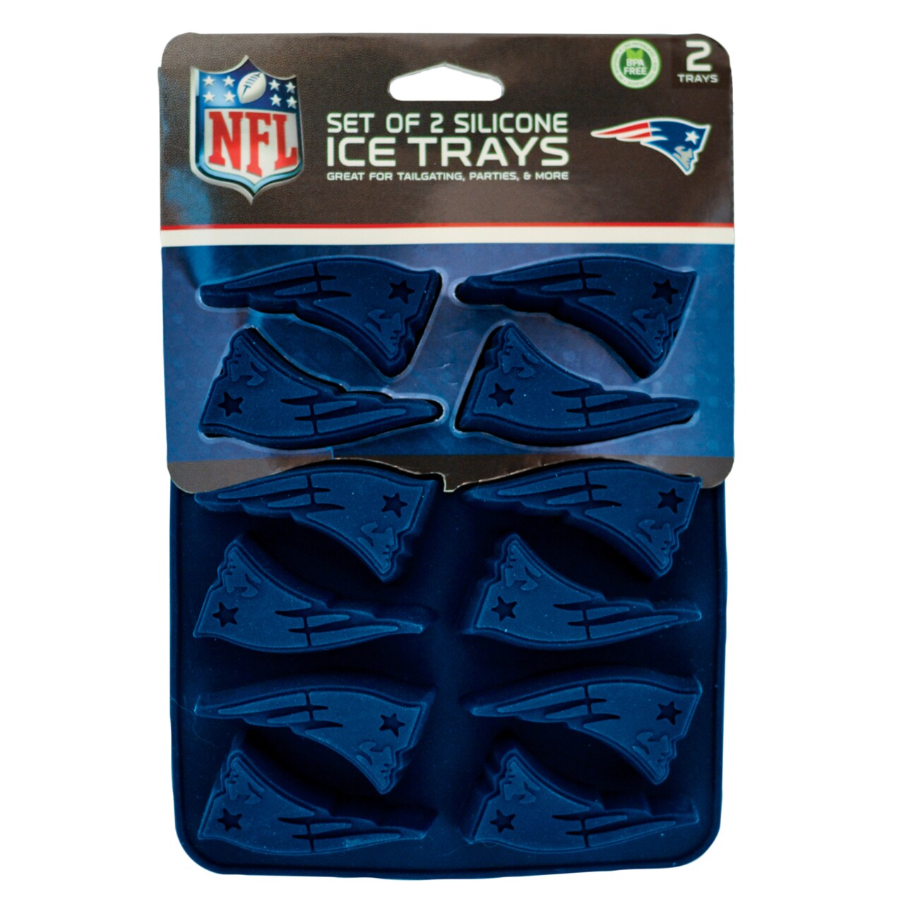 FANPAN MasterPieces s 2-Pack Team Ice Cube Trays - NFL New England Patriots